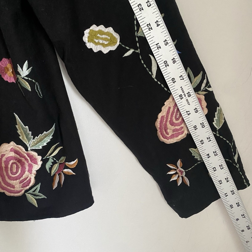 Soft Surroundings Lightweight Lined Jacket XL Floral Embroidered Boho Going Out - Picture 7 of 7